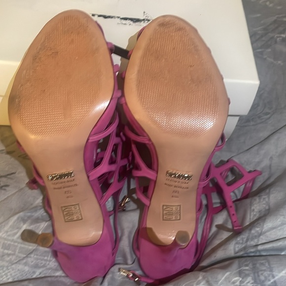 Schutz, Pink Cage Sandals. - Picture 2 of 4